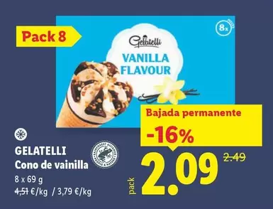 Gelatelli - Cono De Vainilla