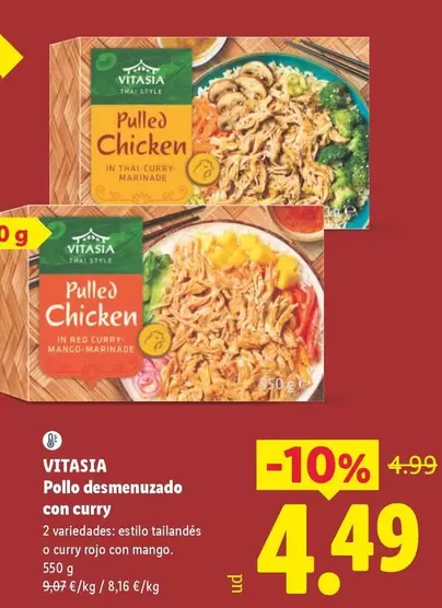 Vitasia - Pollo Desmenuzado Con Curry