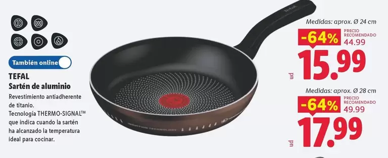 Tefal - Sartén De Aluminio