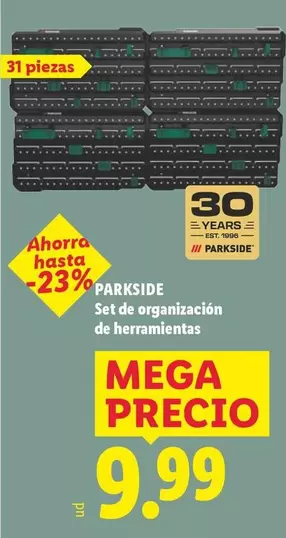 Parkside - Set De Organizacion De Herramientas