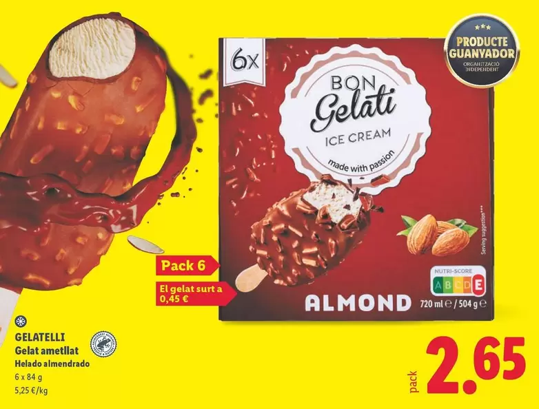 Gelatelli - Gelat Ametllat