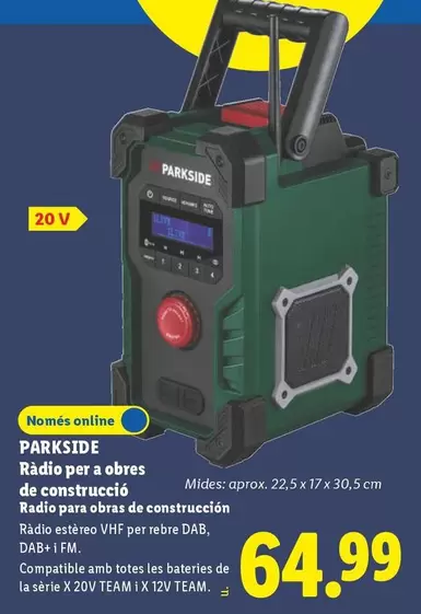 Parkside - Râdio Per Abres De Construccio