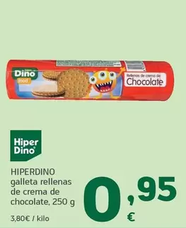 Hiperdino - Galleta Rellenas De Crema De Chocolate