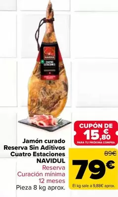 Navidul - Jamon Curado Reserva Sin Aditivos Cuatro Estaciones
