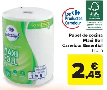 carrefour - Papel De Cocina Maxi Roll Essential