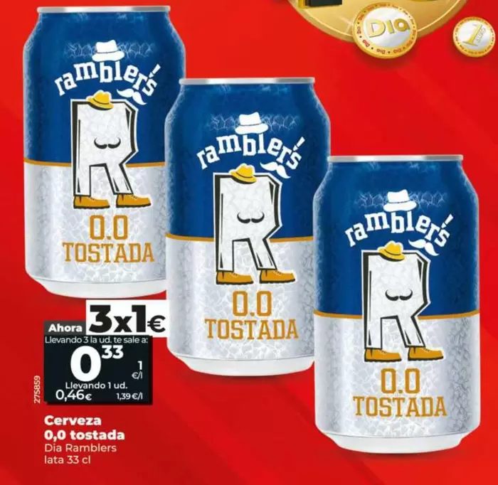 Dia Ramblers - Cerveza 0,0 Tostada