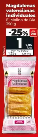 El Molino De Dia - Magdalenas Valencianas Individuales
