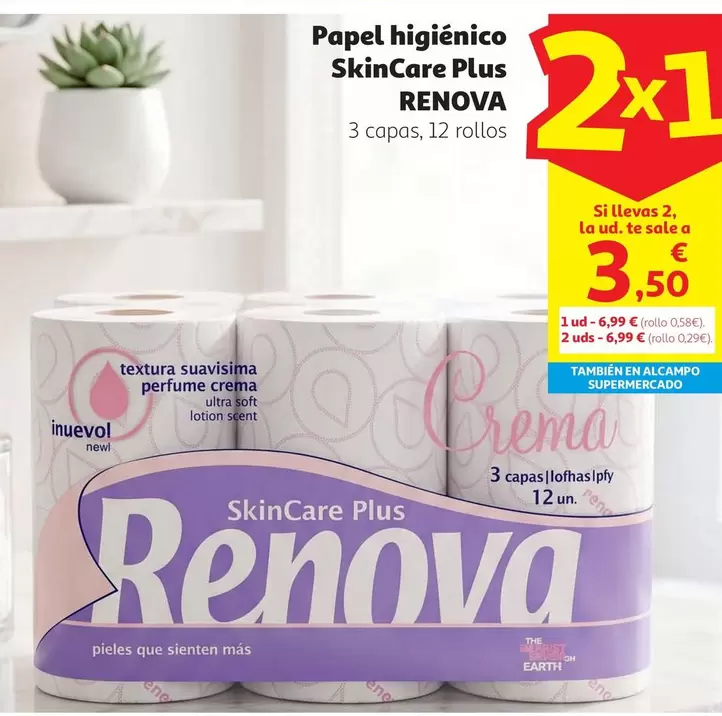 Renova - Papel Higiénico Skincare Plus