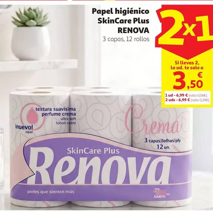 Renova - Papel Higiénico Skincare Plus