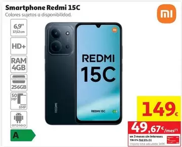 Xiaomi - Smartphone Redmi 15C