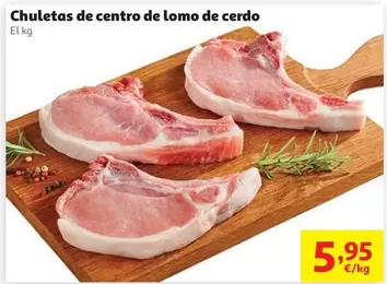 Chuletas De Centro De Lomo De Cerdo