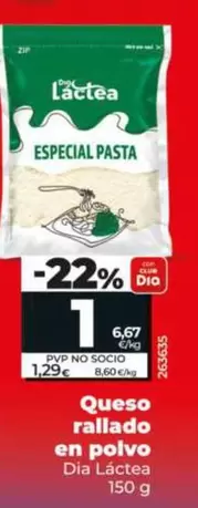 Dia Lactea - Queso Rallado En Polvo