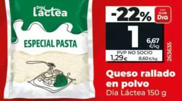 Dia Lactea - Queso Rallado En Polvo