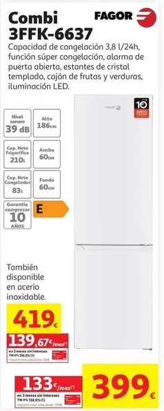 Fagor - Combi 3FFK-6637