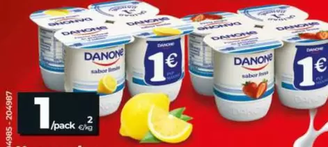 Danone - Yogur Sabor Limon 