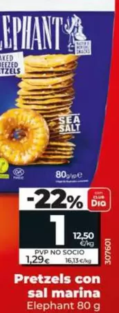 Elephant - Pretzels Con Sal Marina