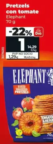 Elephant - Pretzels Con Tomate