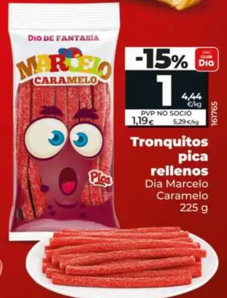 Dia Marcelo Caramelo - Tronquitos Pica Rellenos