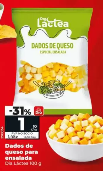 Dia Lactea - Dados De Queso Para Ensalada