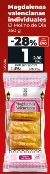 El Molino De Dia - Magdalenas Valencianas Individuales