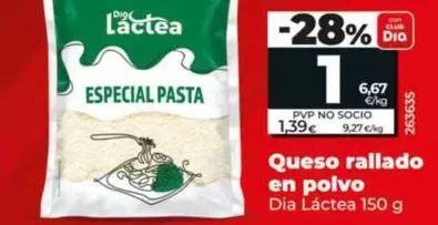 Dia Lactea - Queso Rallado En Polvo