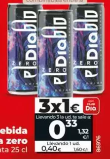 Dia El Diablo - Bebida Energética Zero