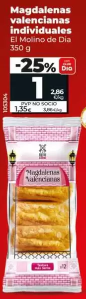 El Molino De Dia - Magdalenas Valencianas Individuales