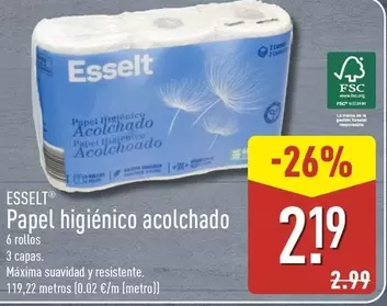 Esselt - Papel Higiénico Acolchado