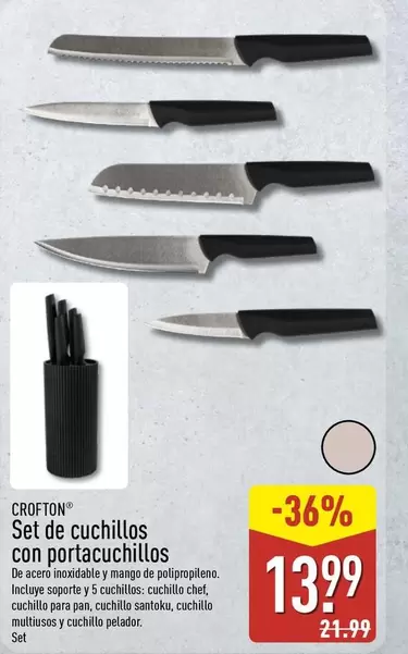 Crofton - Set De Cuchillos Con Portacuchillos