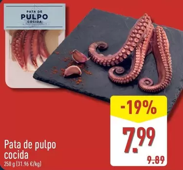 Pata De Pulpo Cocida