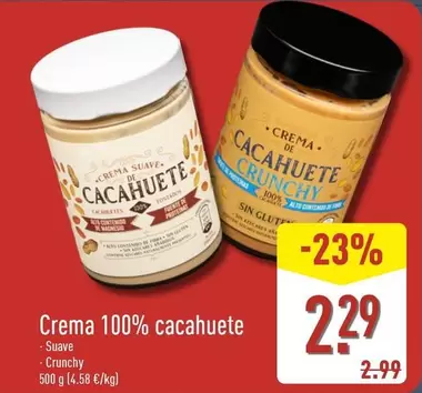 Crema 100% Cacahuete