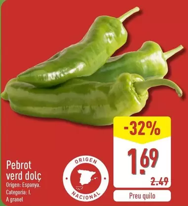 Pebrot Verd Dolc