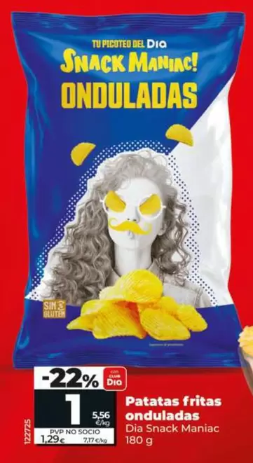 Dia Snack Maniac - Patatas Fritas Onduladas