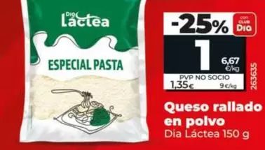 Dia Lactea - Queso Rallado En Polvo