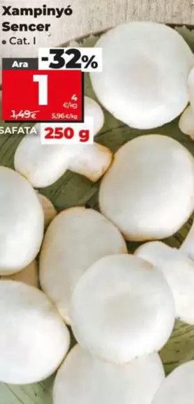 Champinon Entero Bandeja