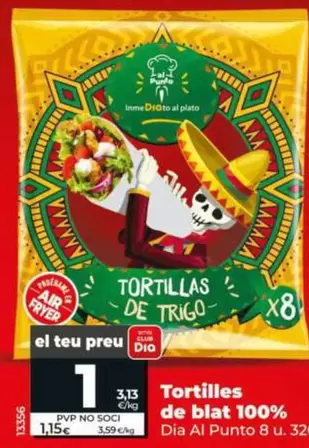 Dia Al Punto - Tortillas De Trigo 100%