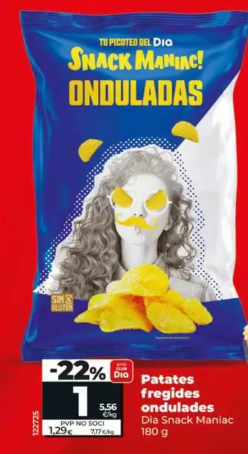 Dia Snack Maniac - Patatas Fritas Onduladas