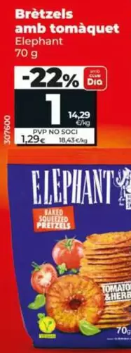 Elephant - Pretzels Con Tomate