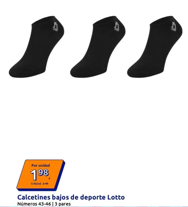 Lotto - Calcetines Bajos De Deporte
