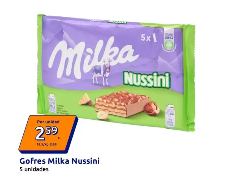 Milka - Gofres Milka Nusssini