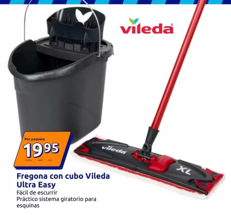 Vileda - Fregona Con Cubo Ultra Easy