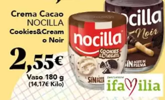 Nocilla - Crema Cacao Cookies&Cream O Noir