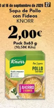Knorr - Sopa De Pollo Con Fideos