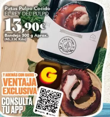 El Rey Pulpo - Patas Pulpo Cocido