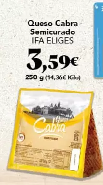 Ifa Eliges - Queso Cabra Semicurado