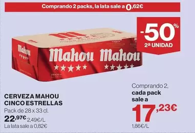 Mahou - Cerveza Cinco Estrellas