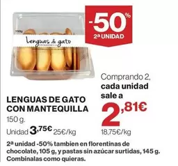 El Corte Inglés - Lenguas De Gato Con Mantequilla