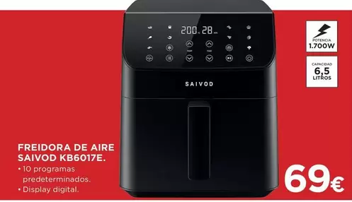 Saivod - Freidora De Aire K860176