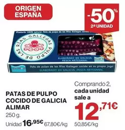 origen - Patas De Pulpo Cocido De Galicia