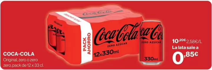 Coca-Cola - Original, Zero O Zero